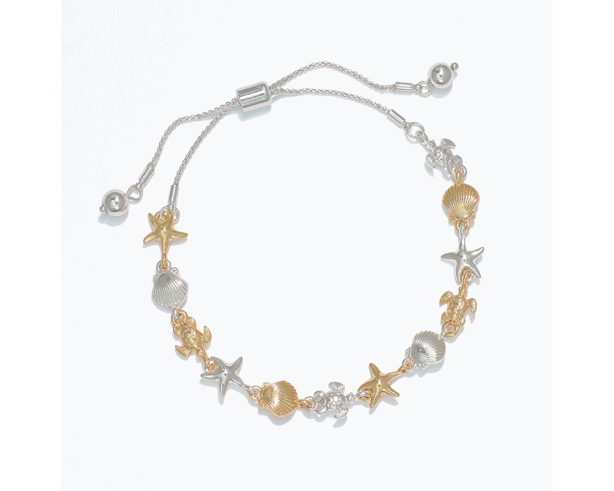 Two-Tone Sea Life Bracelet