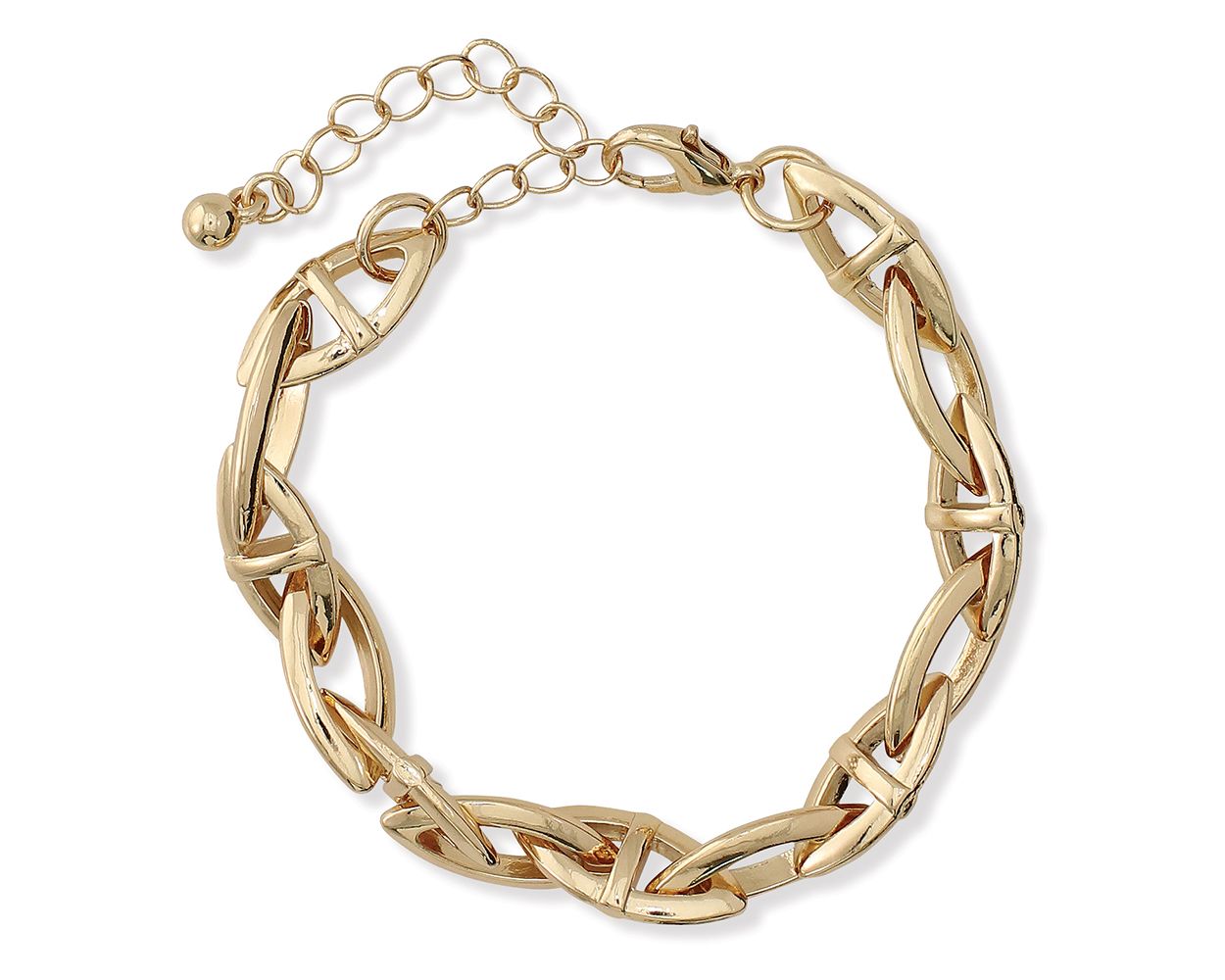 Periwinkle Gold Link Bracelet