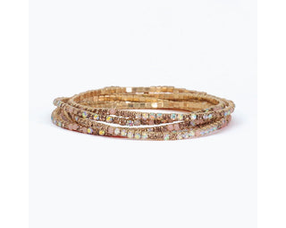 Periwinkle Six Strands Champagne