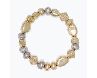 Periwinkle Sculpted Mixed Metal Beads