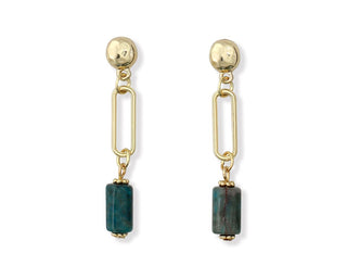 Periwinkle Stone Drop Earrings