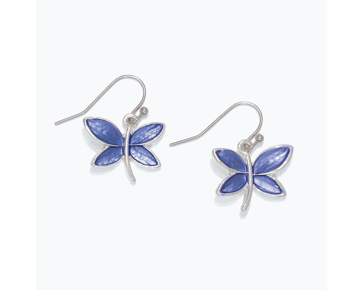 Silver Dragonfly Earrings