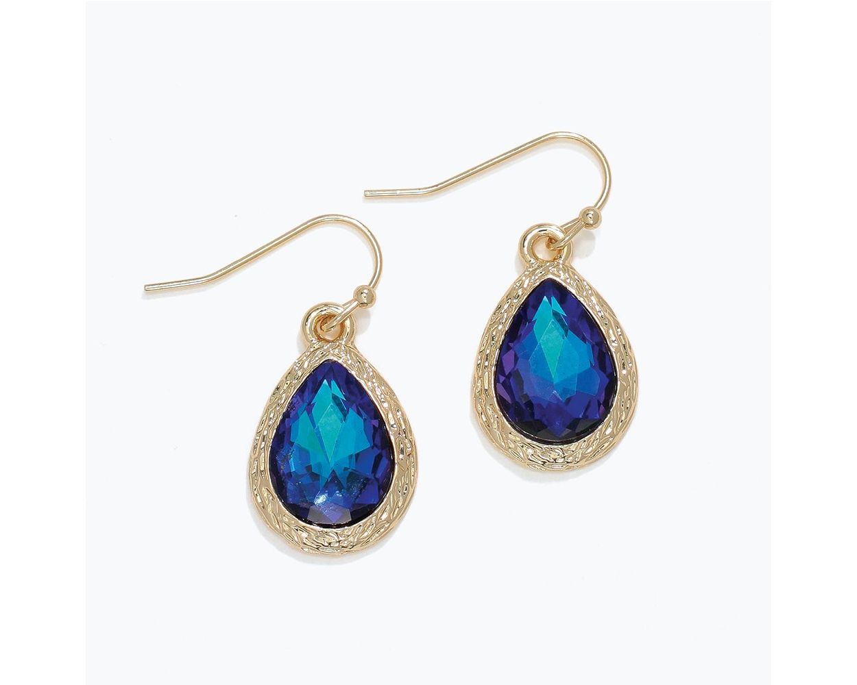 Deep Blue Crystal Earrings