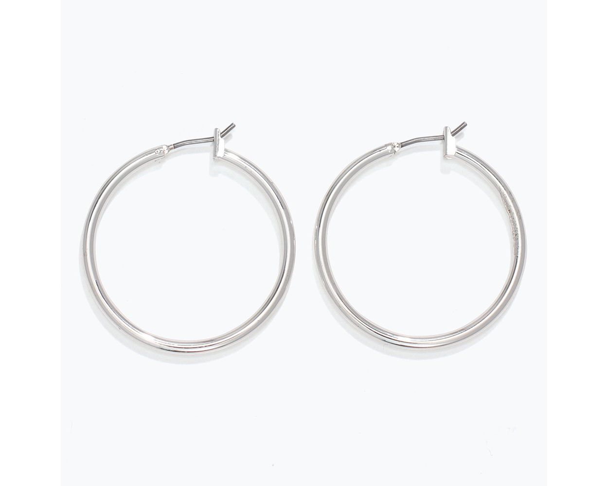 Thin Silver Essentials Hoops