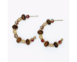 Periwinkle Tiger Eye and Faceted Crystals