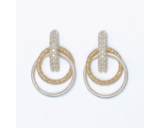 Periwinkle Beautifully Textured Two Tone Rings