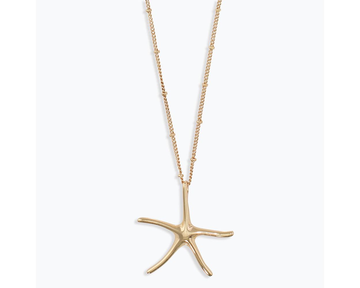 Gold Starfish Necklace