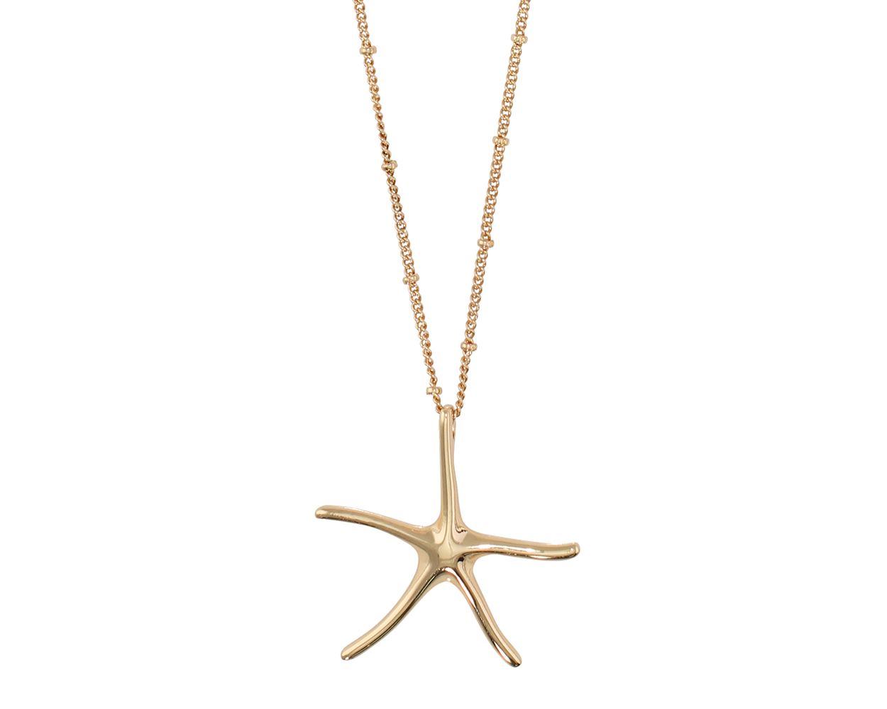 Periwinkle Classic Gold Starfish Necklace