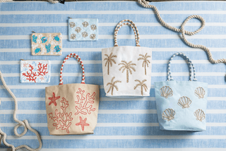 Mudpie Coastal Luxe Tote