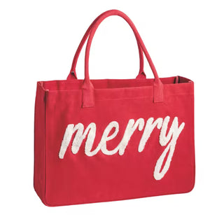 Holiday Boucle Tote