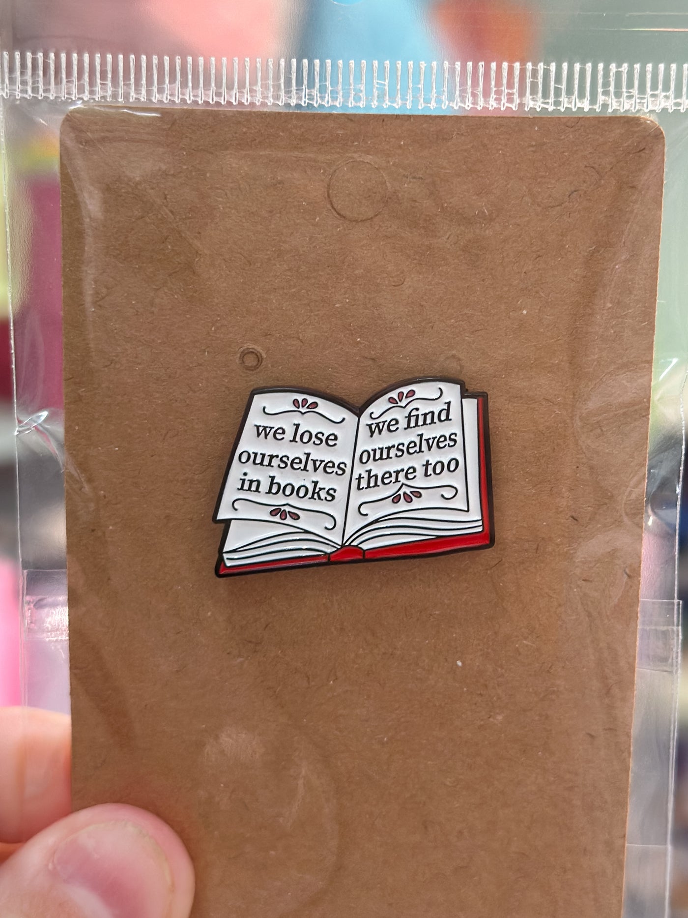 “Lose Ourselves In Books” Pin