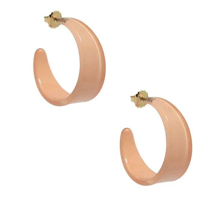 Zenzii Chunky Resin Hoop Earring