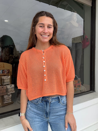 Crochet Button Stitched Top