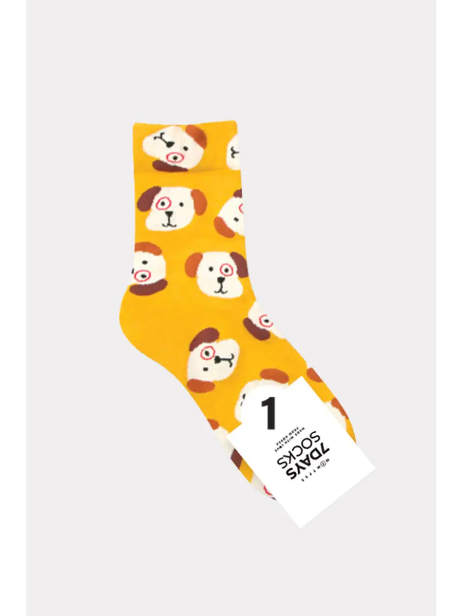 Women's Crew Puppy Socks