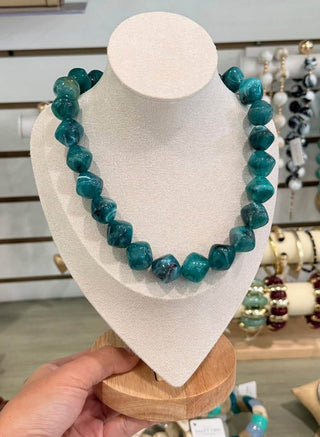 Aquarius Chunky Beaded Necklace