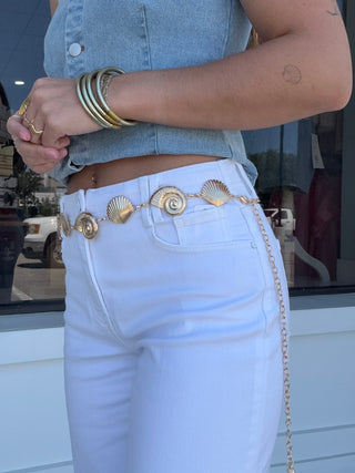 Metal Shell Chain Belt