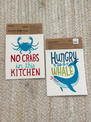Coastal Swedish Fun Cloths - The Paper Towel Alternative