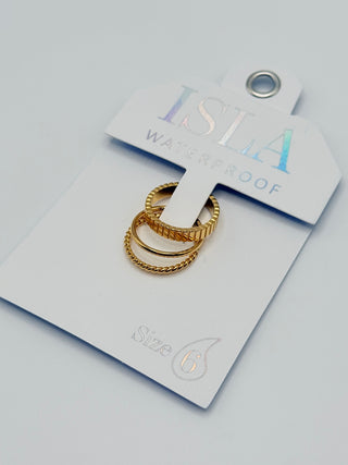 Isla Treasured Textures Ring Stack