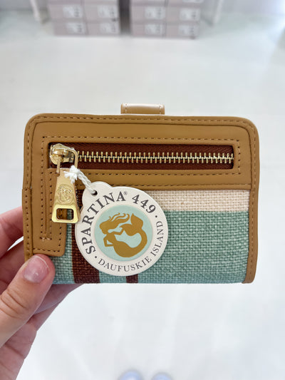 Spartina League Mini Wallet Kalalanta Plaid Cream