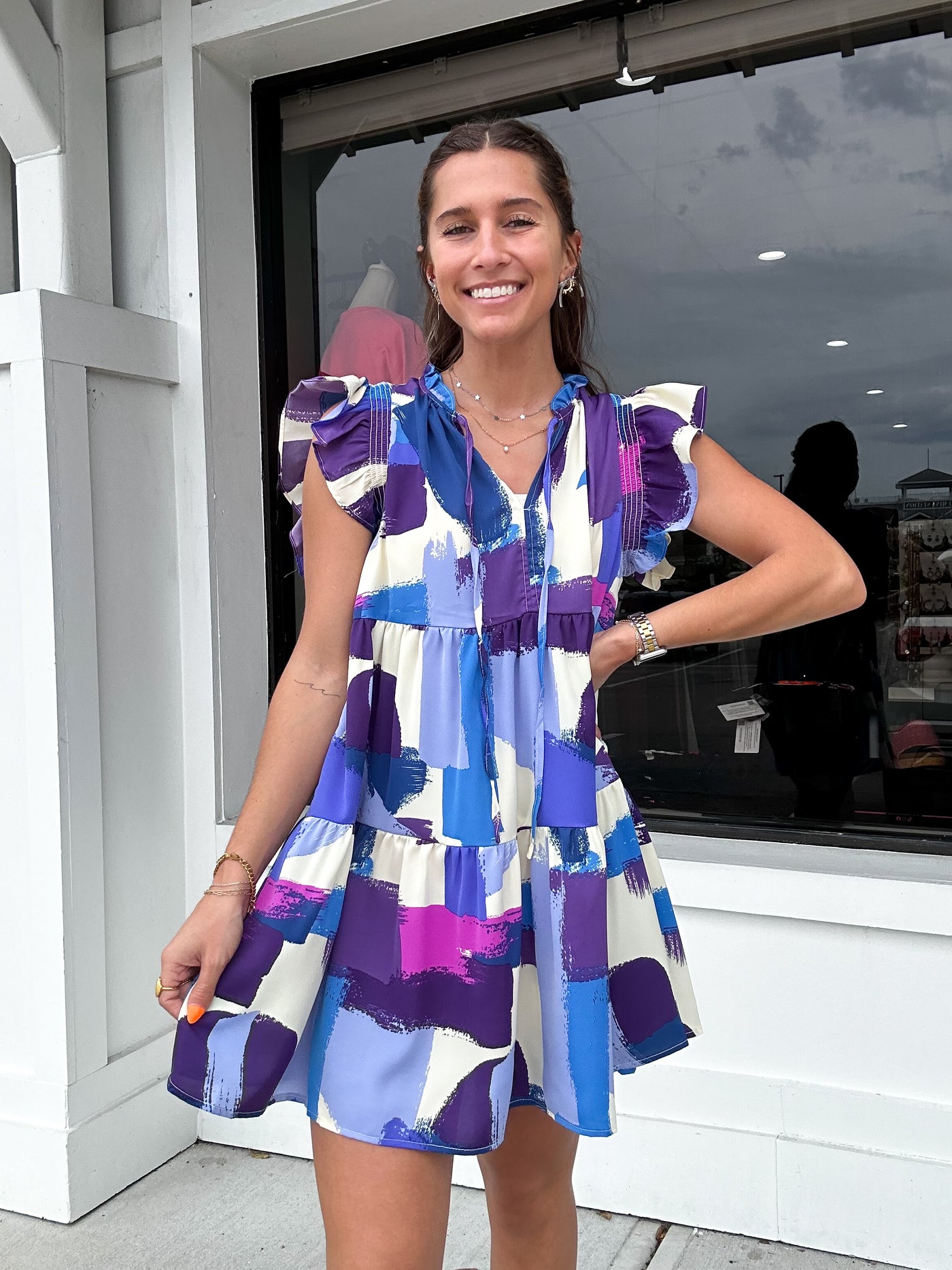 Umgee Brushstroke Dress