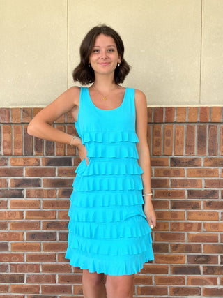 LuLu B Turquoise Dreams Cha Cha Dress