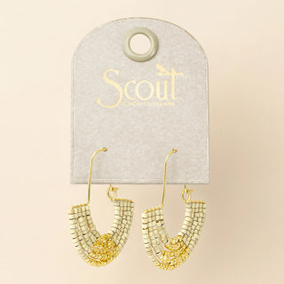 Chromacolor Miyuki U-Hoop Earring