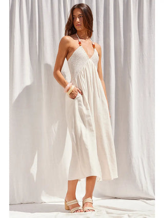 Halter Neck Midi Dress