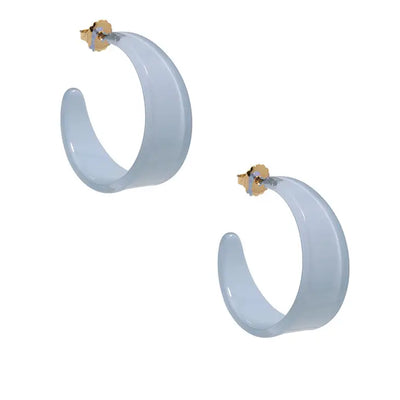 Zenzii Chunky Resin Hoop Earring