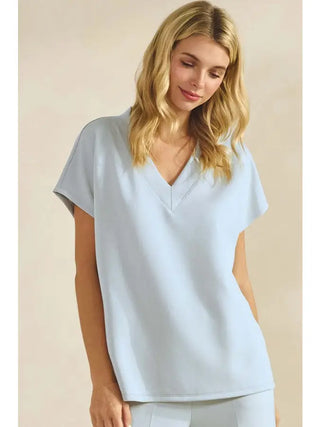 V-Neck Modal Scuba Top