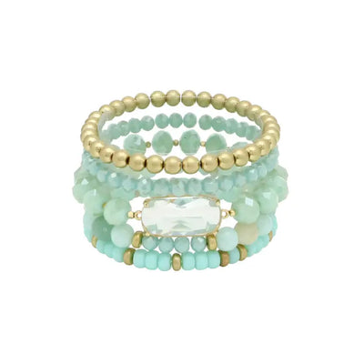 Crystal Beaded Bracelet Stacks