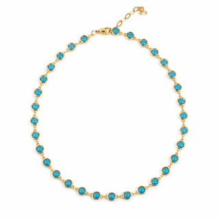 Sahira Turquoise Bezel Necklace