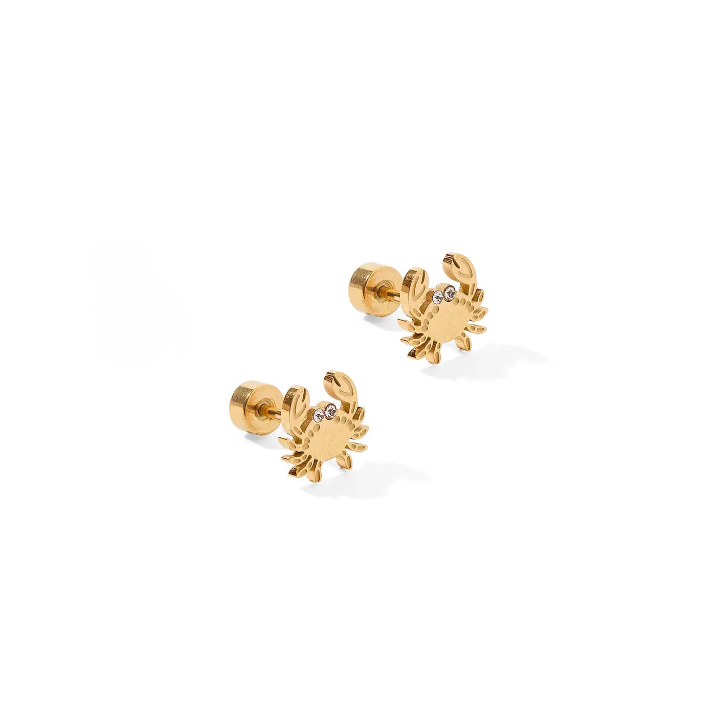 Crab Screwback Stud Earring