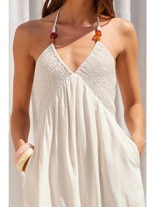 Halter Neck Midi Dress