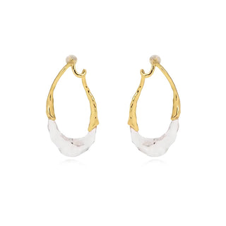Sahira Lyric Two-Tone Earring