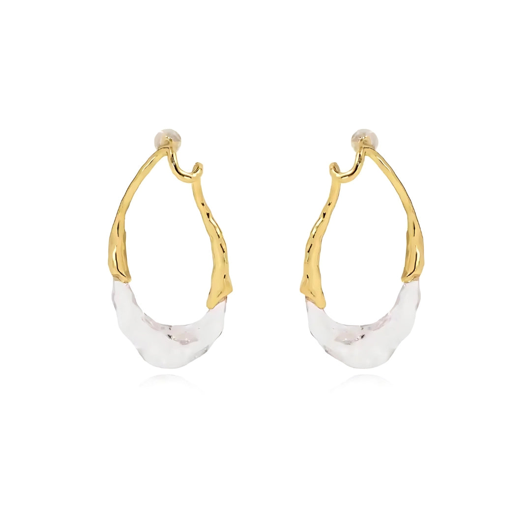 Sahira Lyric Two-Tone Earring