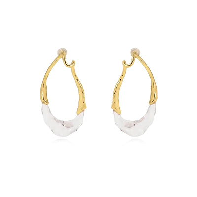 Sahira Lyric Two-Tone Earring