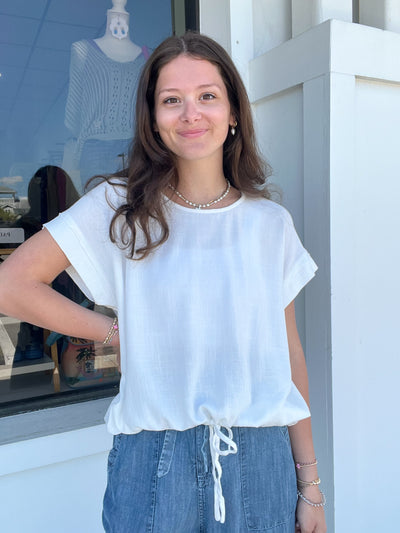 Umgee Linen Tie Top