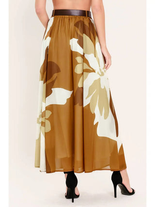 Woven Midi Skirt