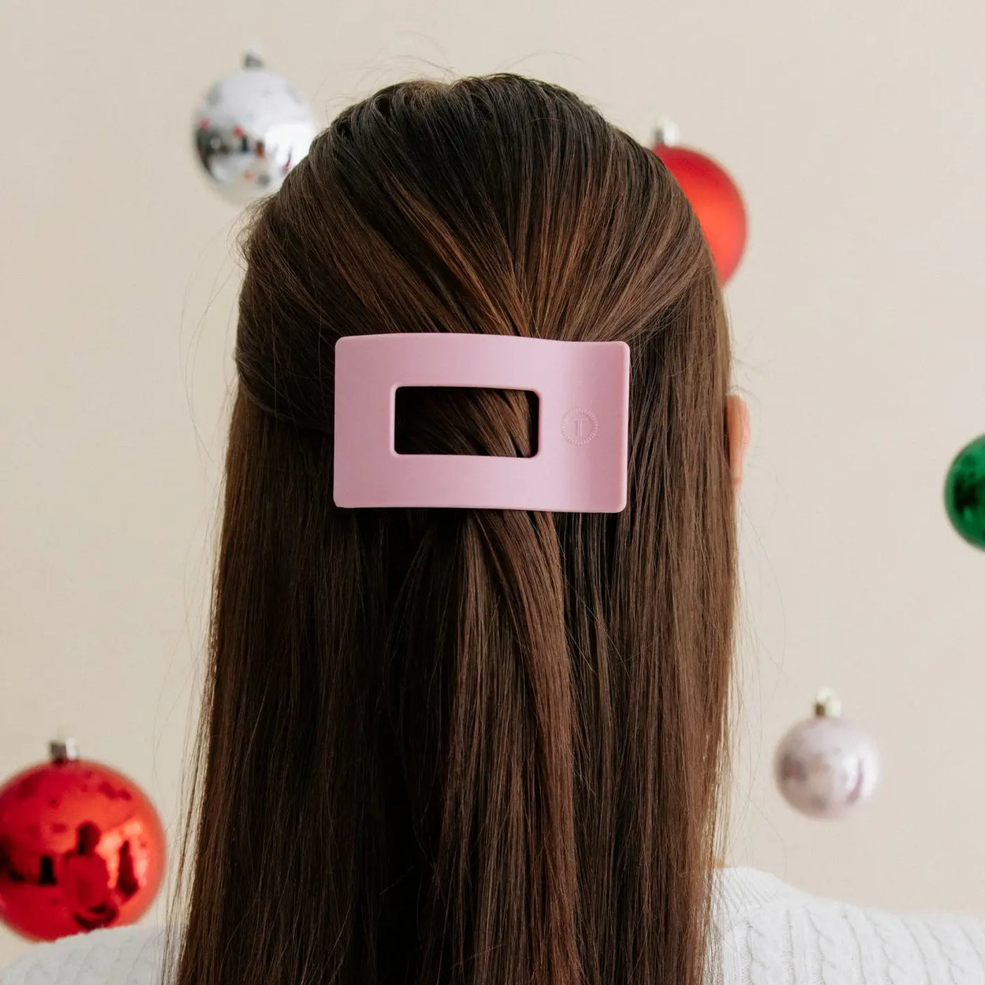 Teleties Small Flat Rectangle Hair Clip