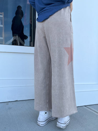 Starry Patch Terry Pants