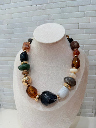Marble Stone Accent Necklace