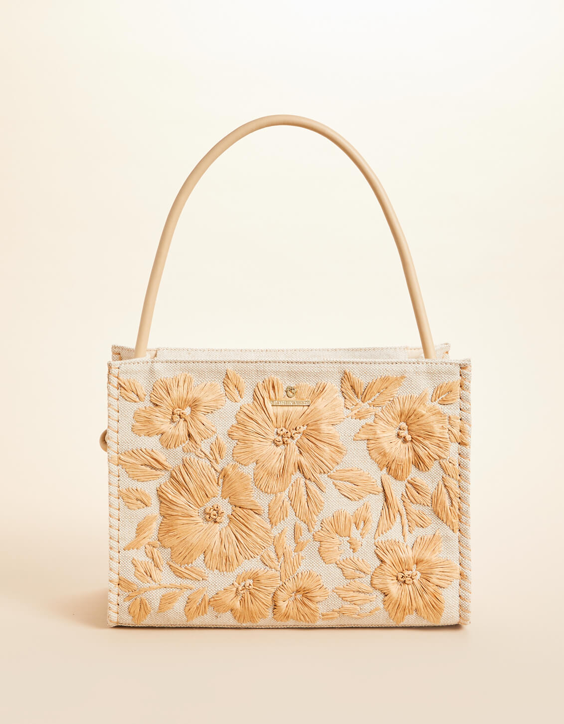 Spartina Raya Straw Zip Tote Calm Waters