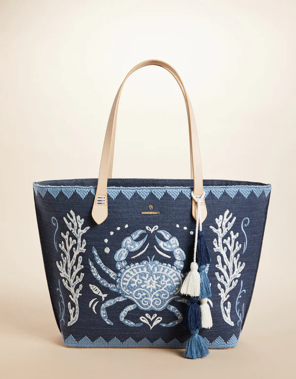 Spartina Fiesta Tote Hamilton Crab Navy