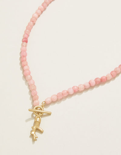Spartina Calm Waters Necklace Pink Jade