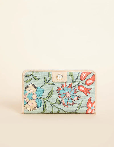 Spartina Snap Wallet Hamilton Floral Block Print