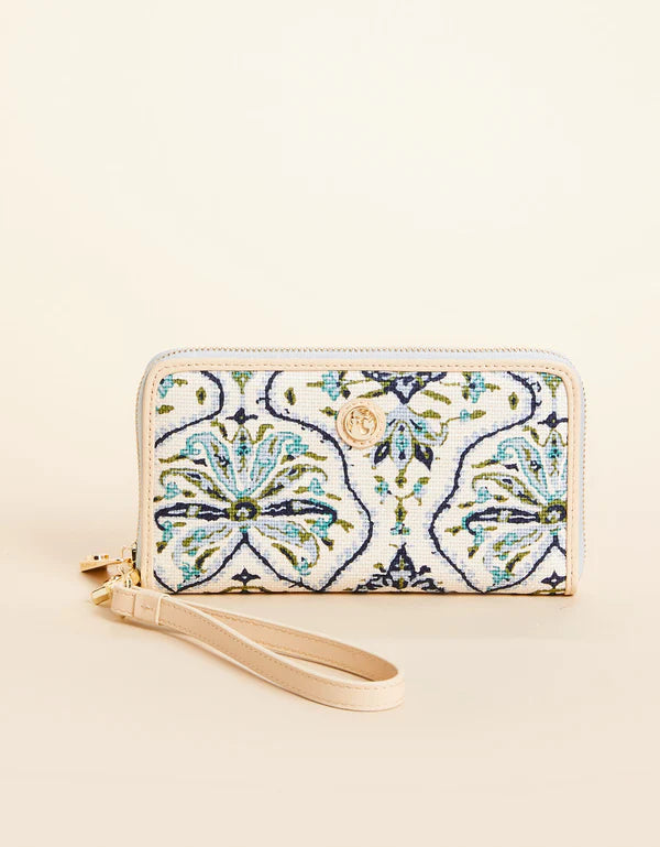 Spartina 449 Wallet Hamilton Rug Print White