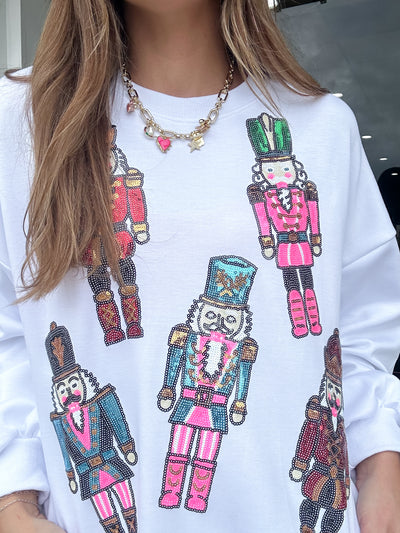 Son of a Nutcracker Sequin Crewneck