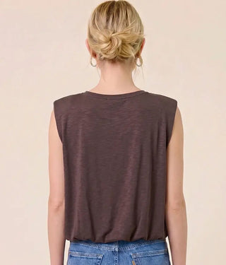 Bubble Hem Sleeveless Tank
