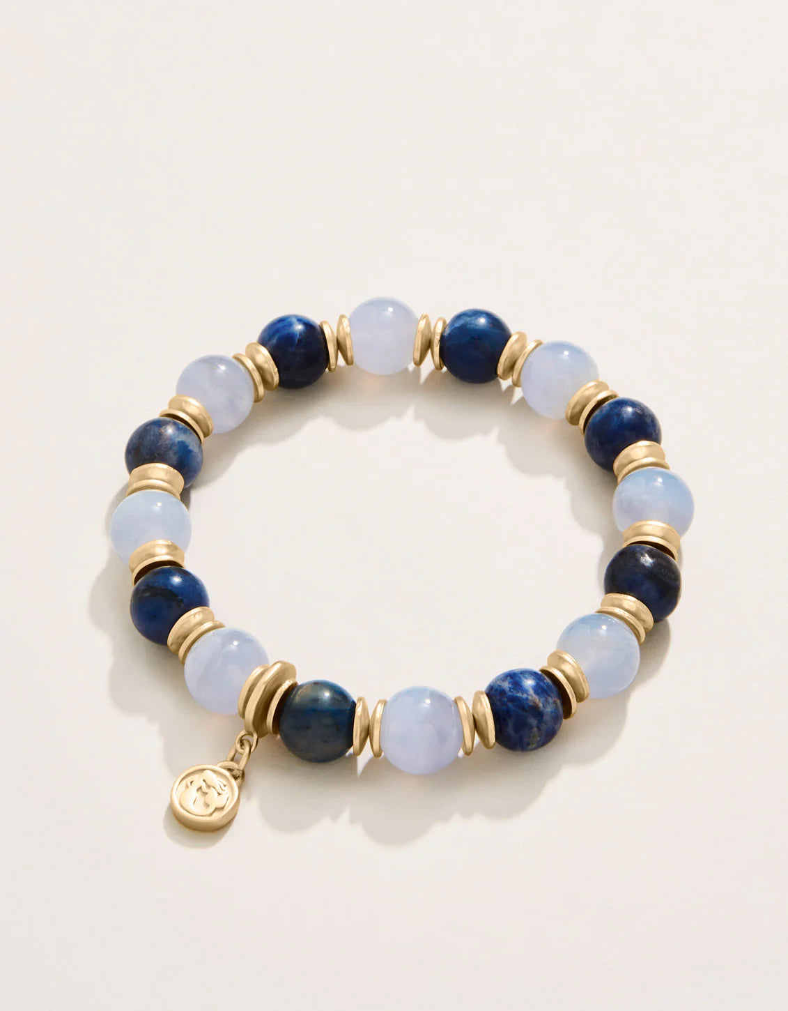 Spartina Grand Stone Stretch Bracelet 10mm Blue
