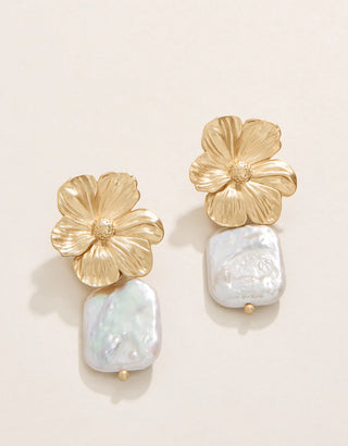 Spartina Windflower Pearl Earrings
